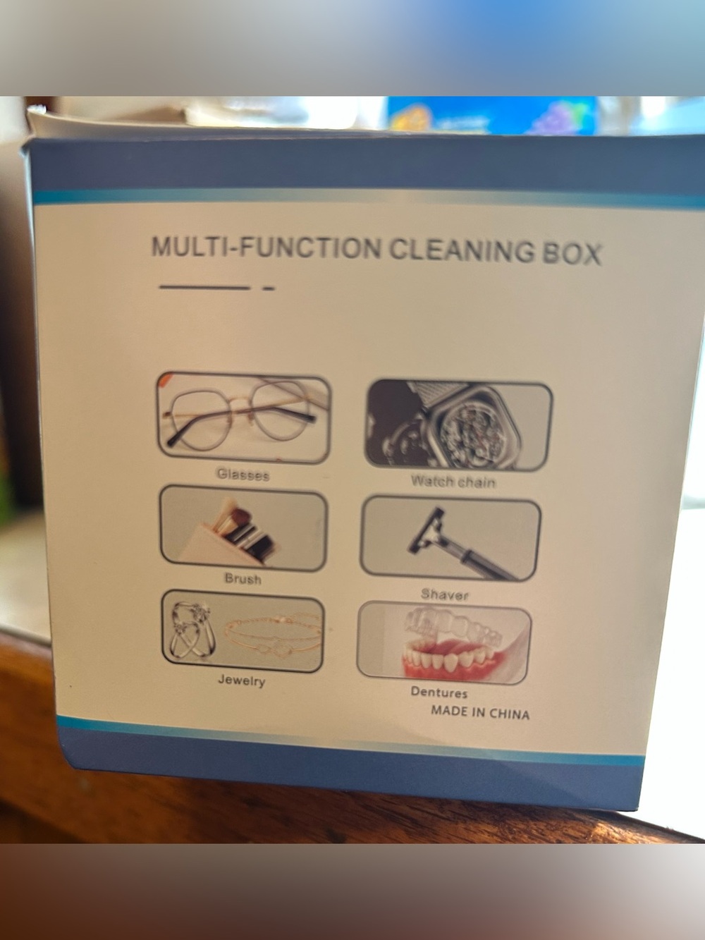 Source Unknown White and Gray Ultrasonic Jewelry Cleaner - Picture 3 of 4
